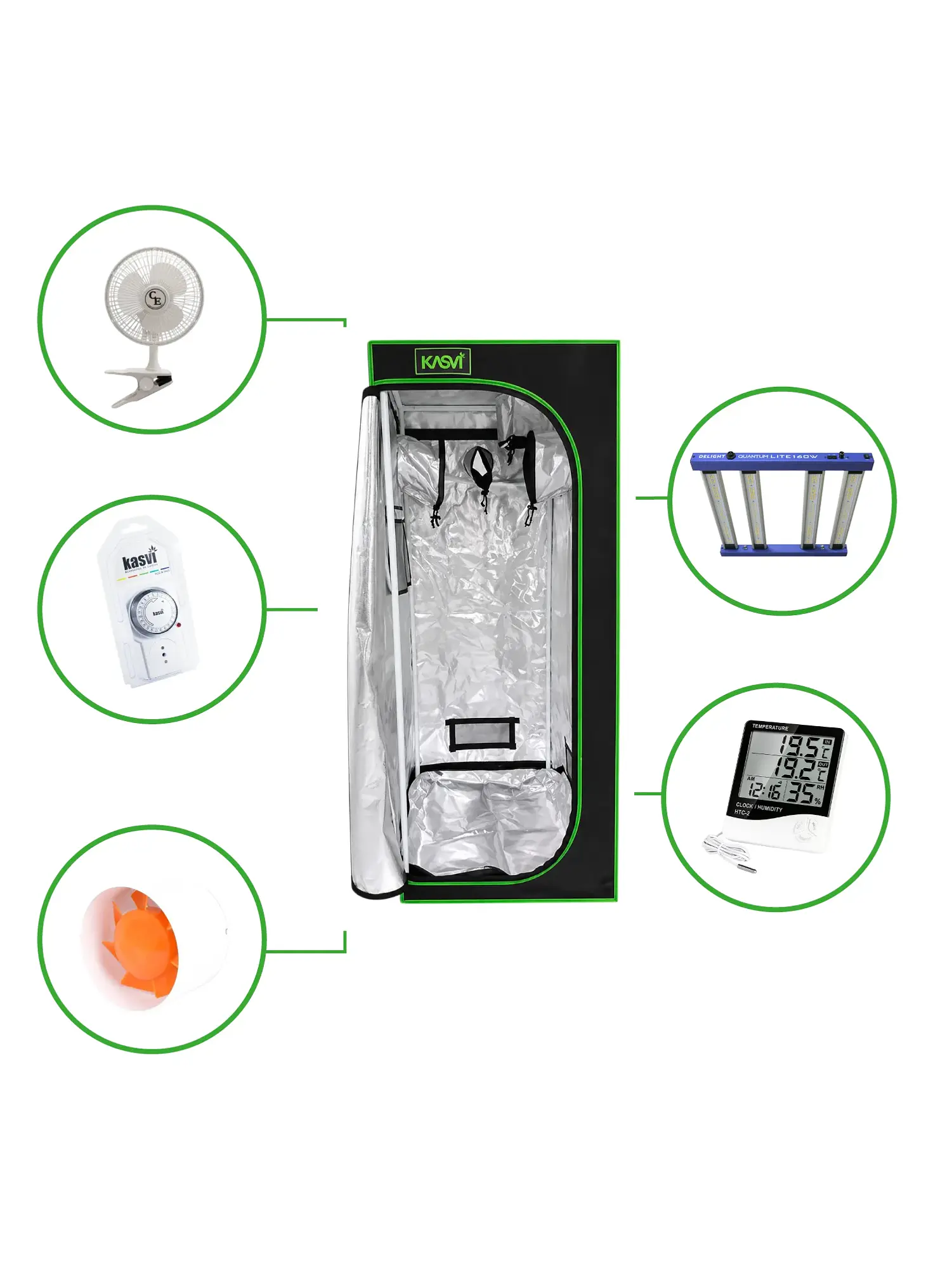 Astro Kit Cultivo 160W 1