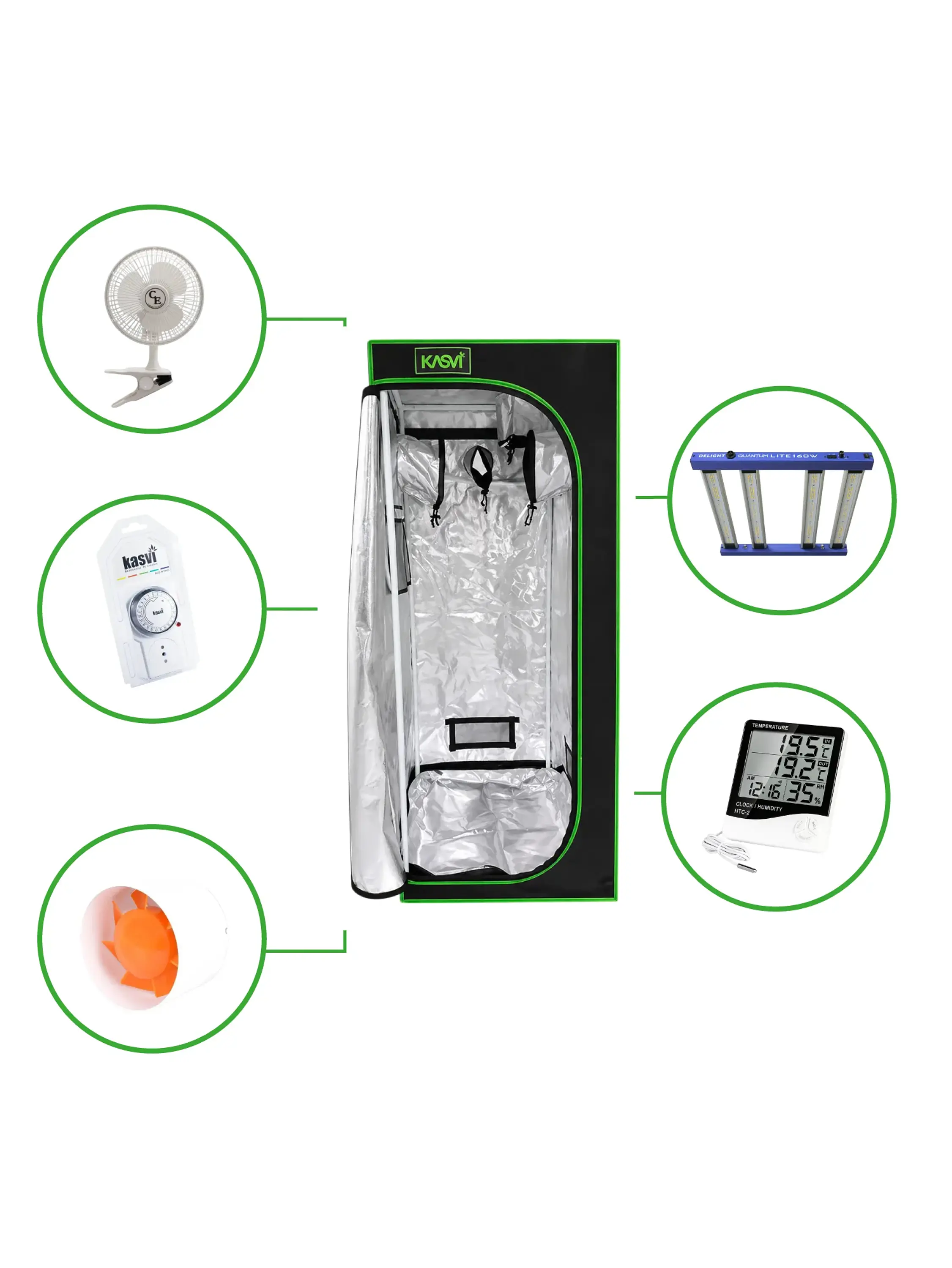 Astro Kit Cultivo 160W 1