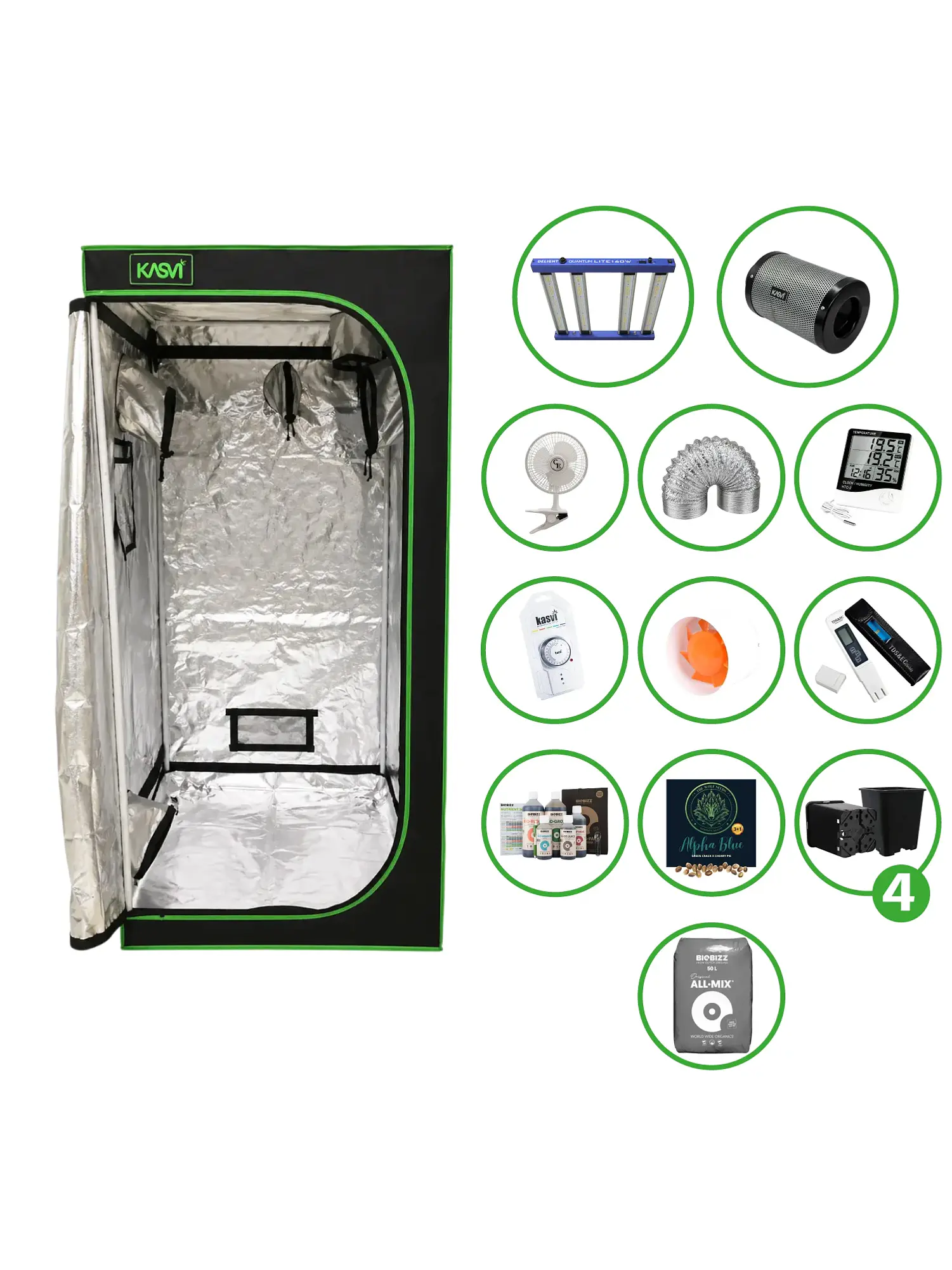Astro Kit Cultivo 160W 7