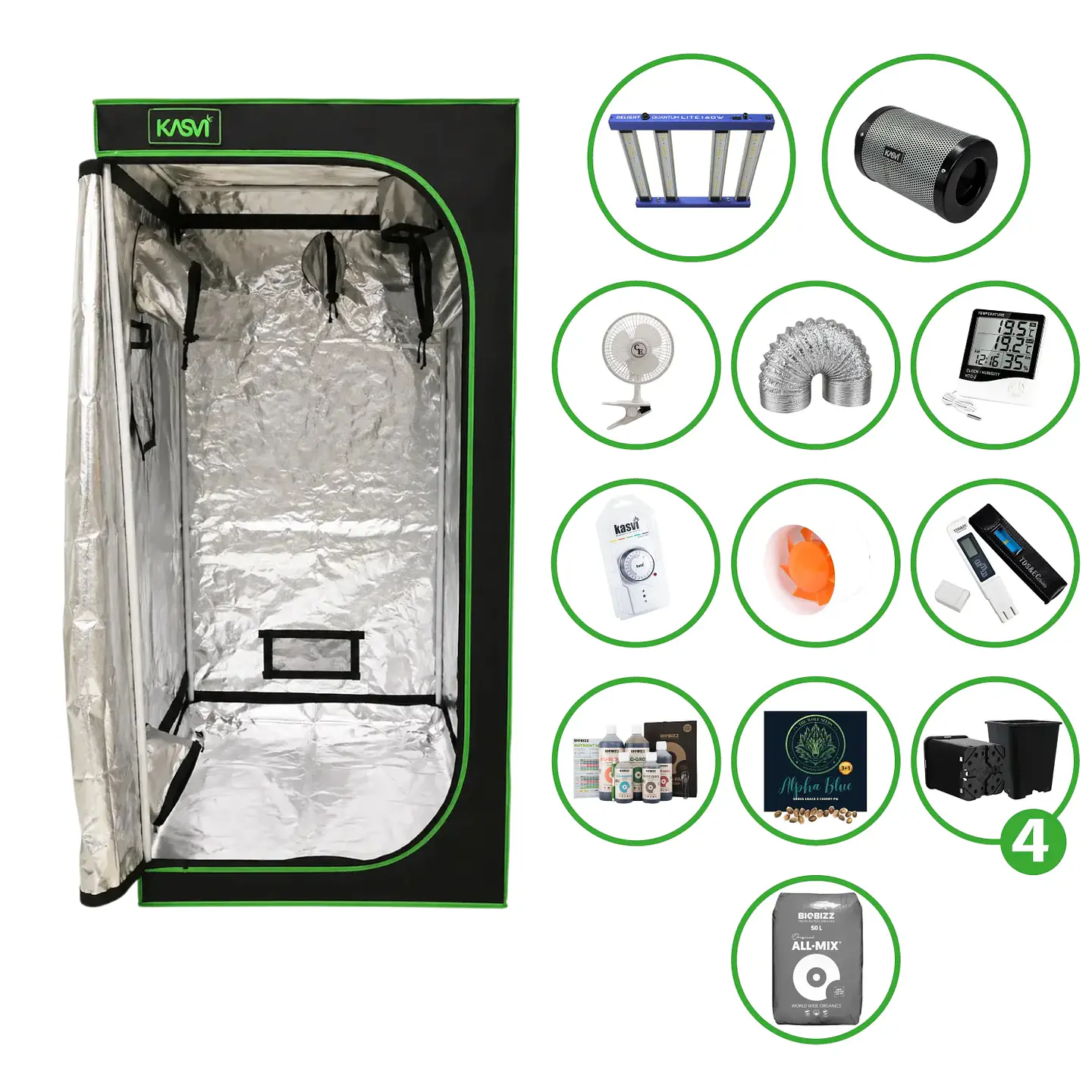 Astro Kit Cultivo 160W 7