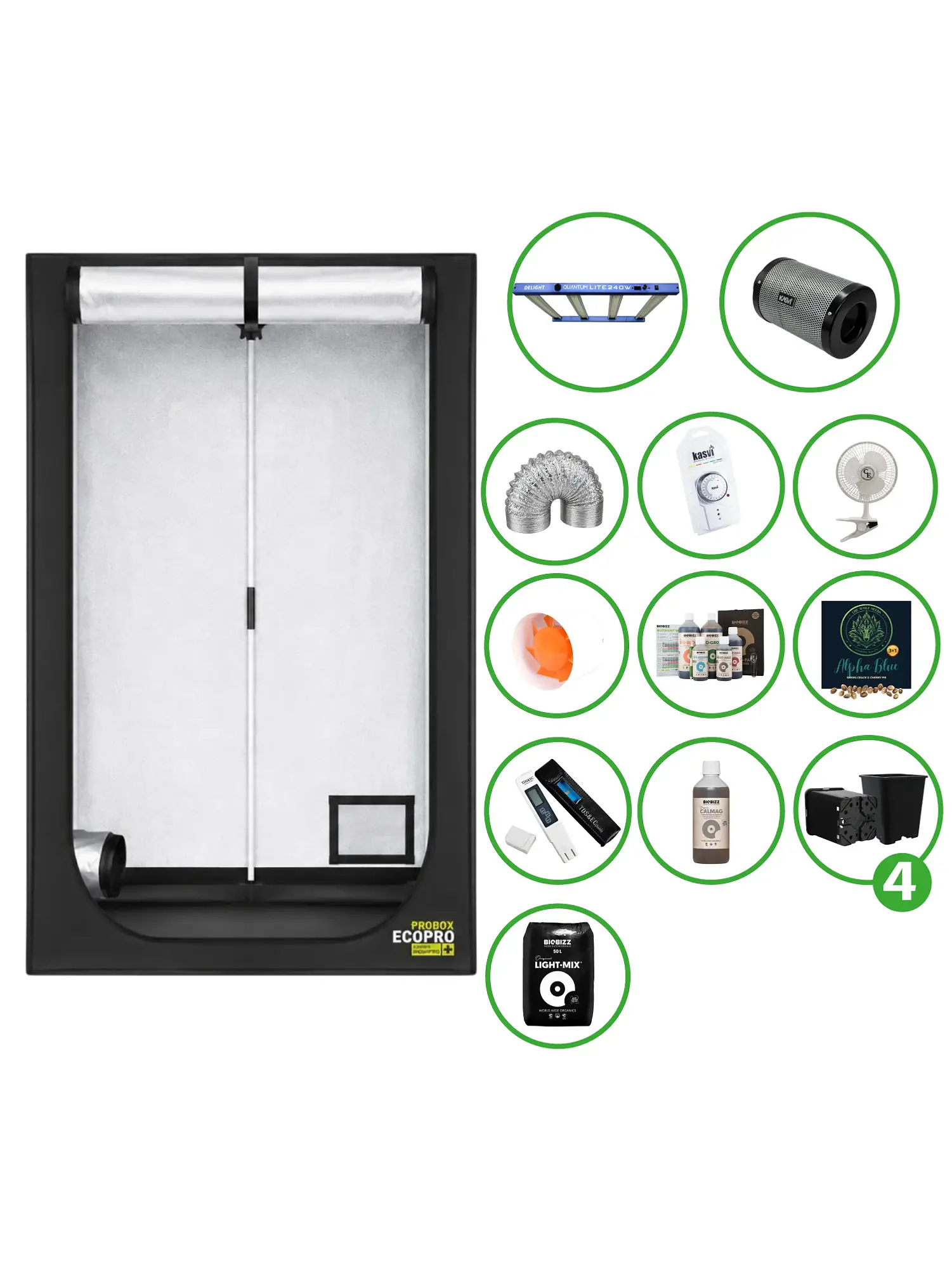 Astro Kit Cultivo 240W 7