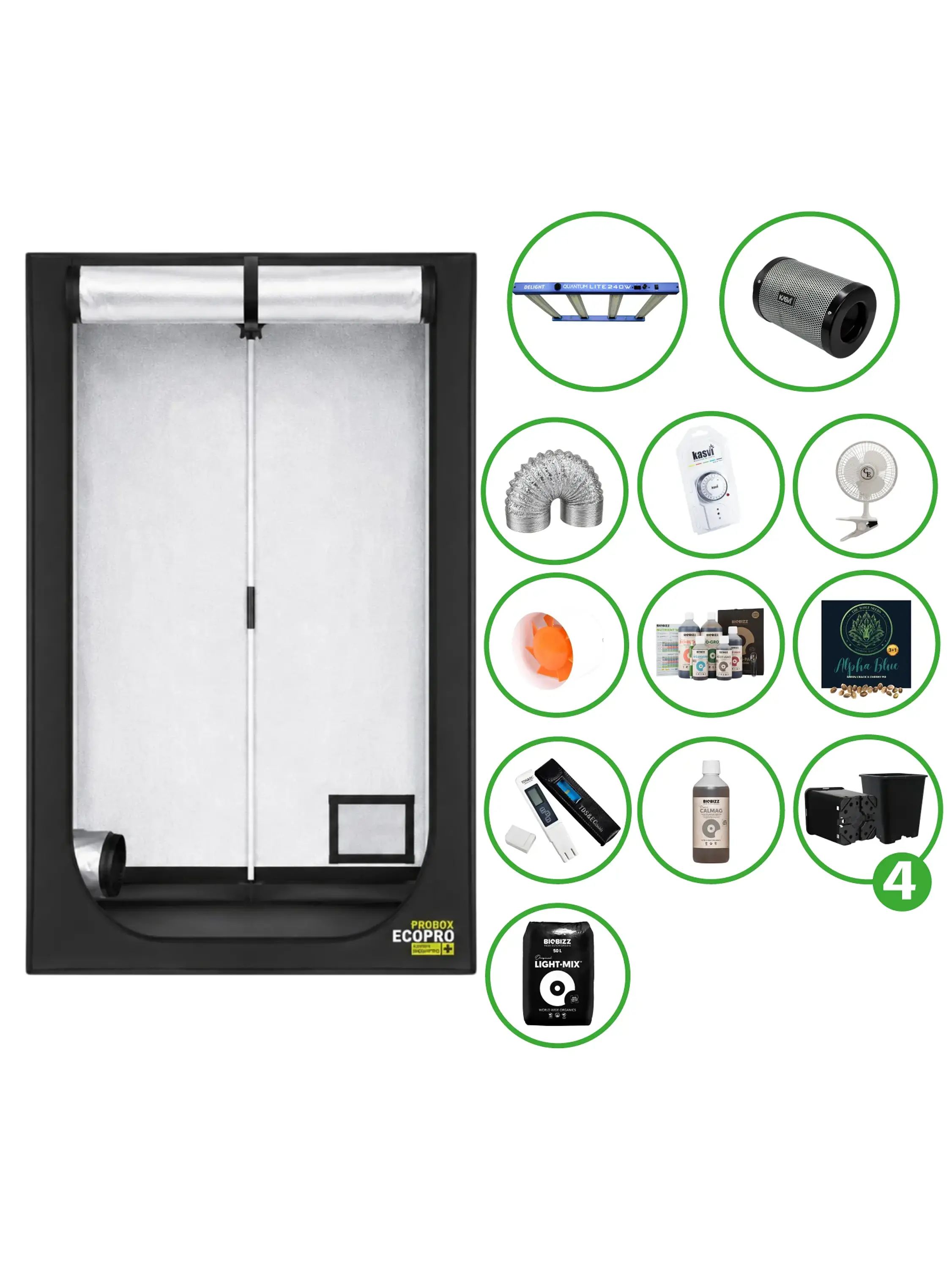 Astro Kit Cultivo 240W 7