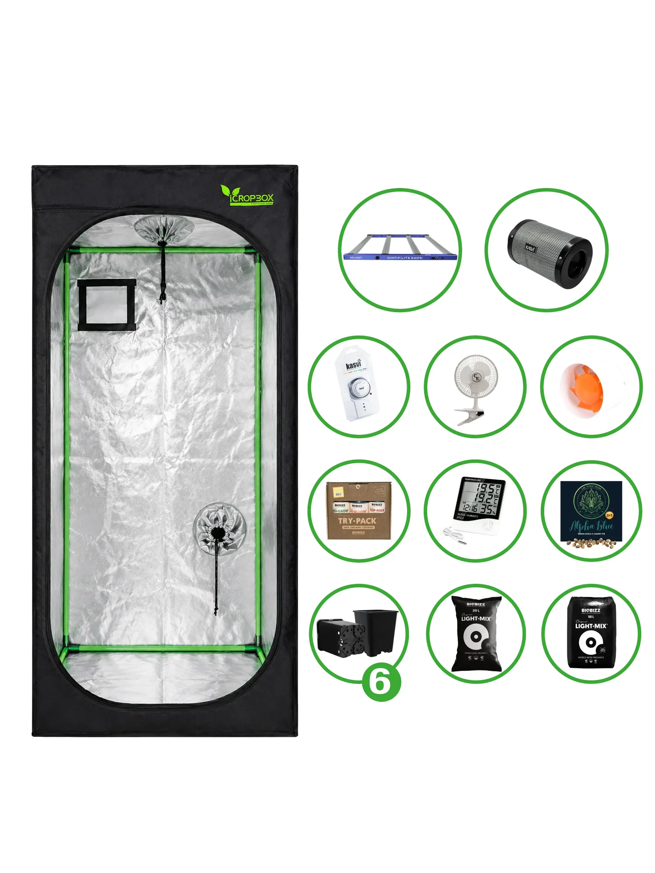 Astro Kit Cultivo 360W 4