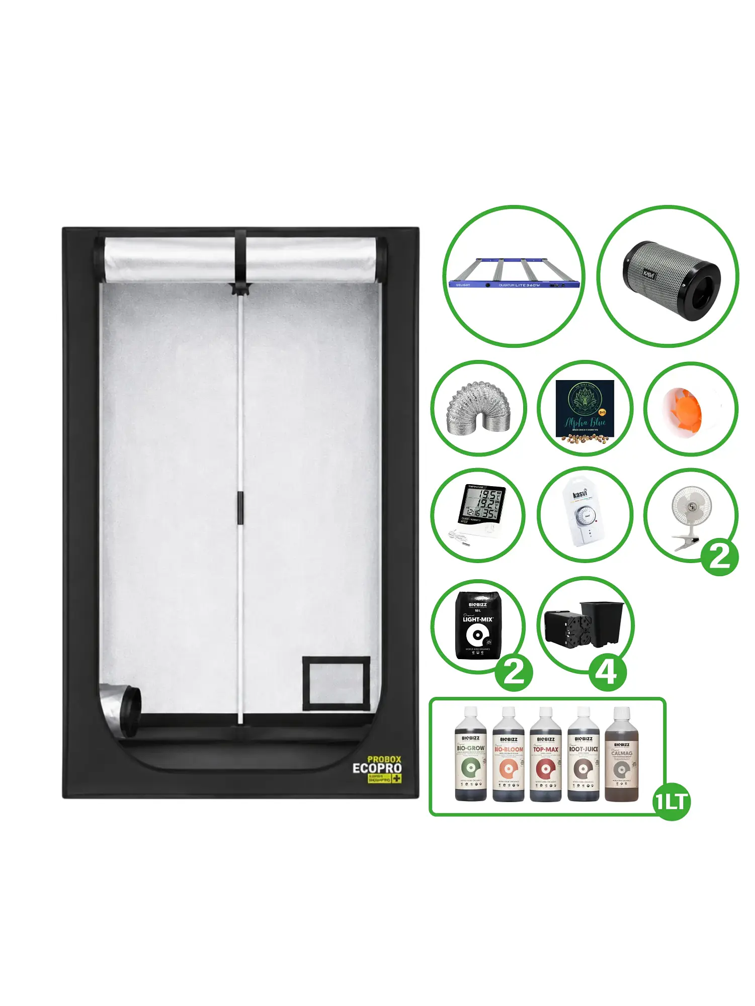 Astro Kit Cultivo 360W 7