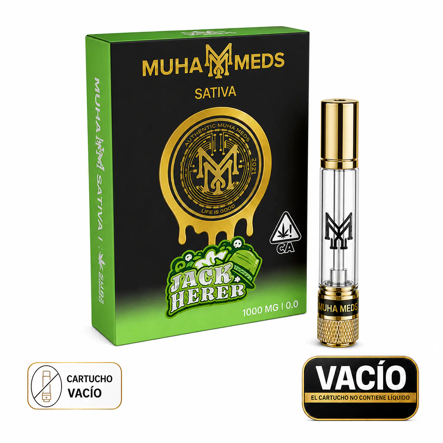 Cartridge Muha Meds 0,8Ml  (NO INCLUYE LIQUIDO) 10