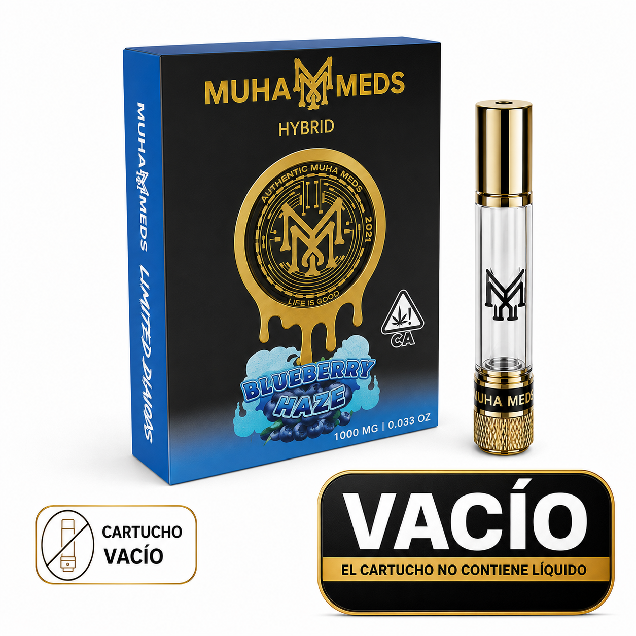 Cartridge Muha Meds 0,8Ml  (NO INCLUYE LIQUIDO) 12