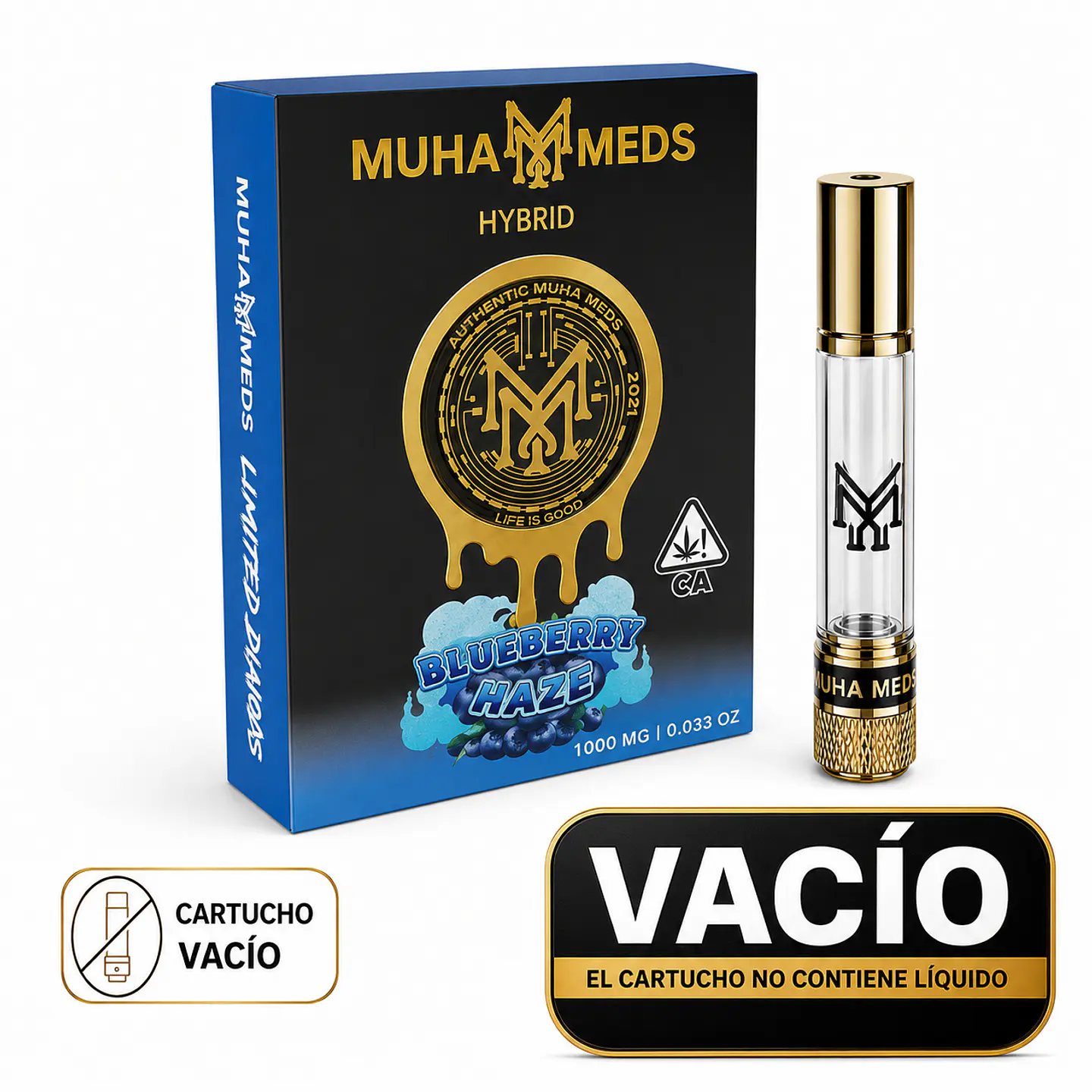Cartridge Muha Meds 0,8Ml  (NO INCLUYE LIQUIDO) 12
