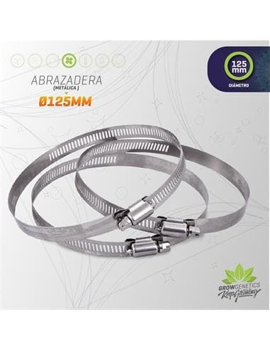 ABRAZADERA METALICA 125MM (105-127) - GROW GENETICS 1