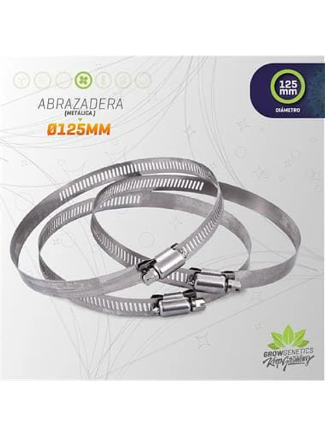 ABRAZADERA METALICA 125MM (105-127) - GROW GENETICS 1