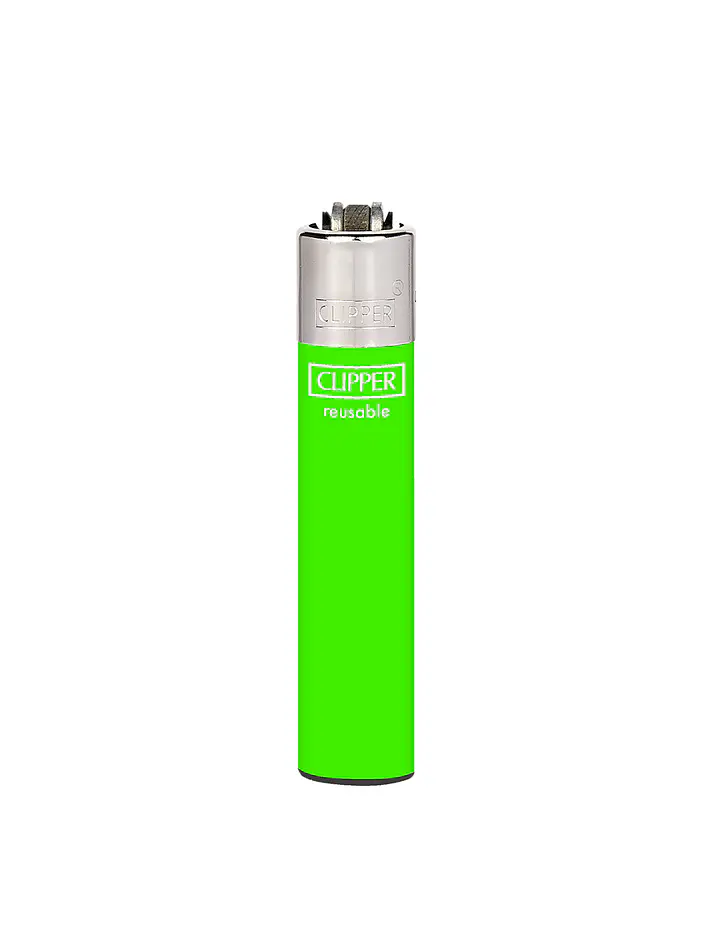 Encendedor Clipper Recargable Slim Solid Fluo – Diseño Surtido (Unidad) 3