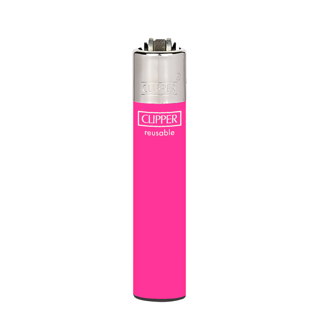 Encendedor Clipper Recargable Slim Solid Fluo – Diseño Surtido (Unidad) 4