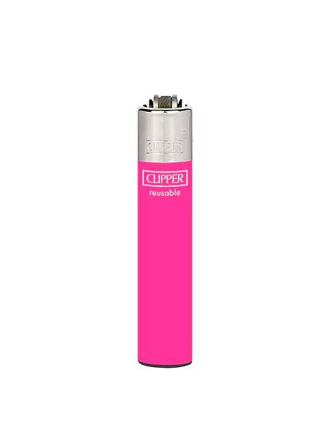 Encendedor Clipper Recargable Slim Solid Fluo – Diseño Surtido (Unidad) 4
