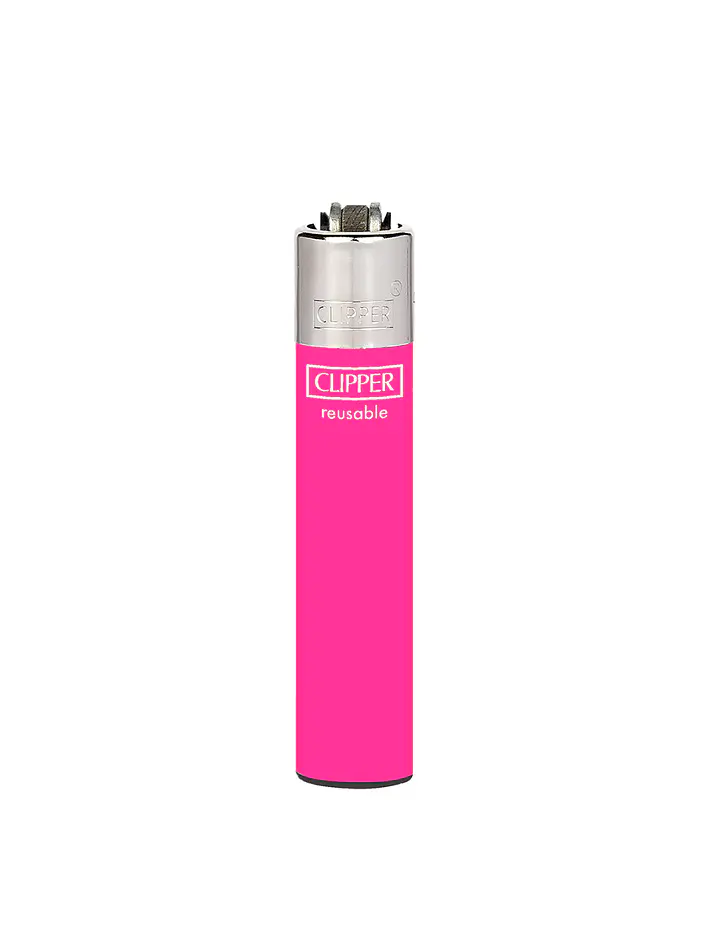Encendedor Clipper Recargable Slim Solid Fluo – Diseño Surtido (Unidad) 4