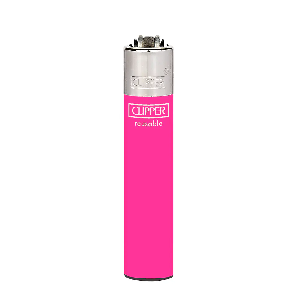 Encendedor Clipper Recargable Slim Solid Fluo – Diseño Surtido (Unidad) 4
