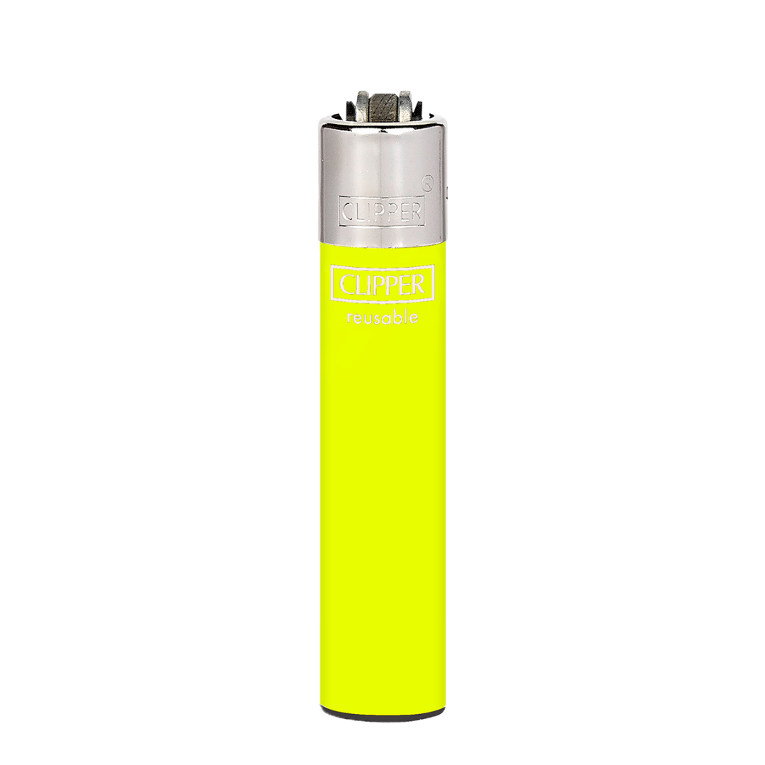 Encendedor Clipper Recargable Slim Solid Fluo – Diseño Surtido (Unidad) 5