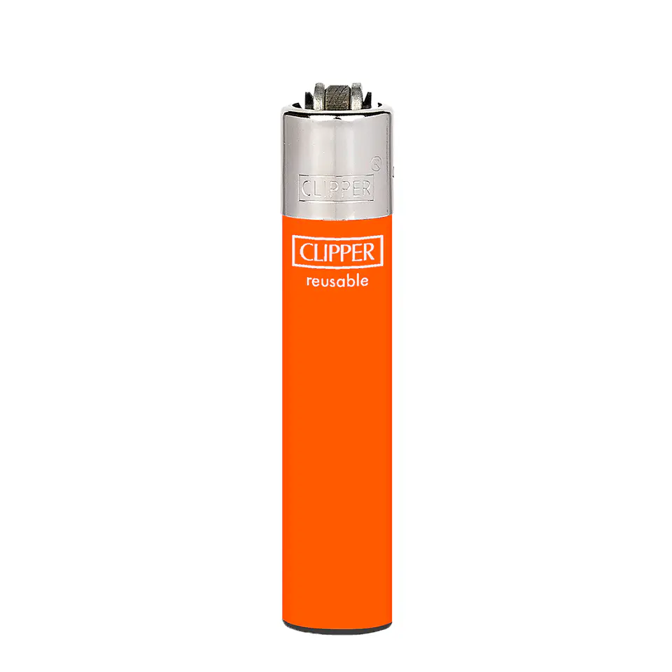 Encendedor Clipper Recargable Slim Solid Fluo – Diseño Surtido (Unidad) 7