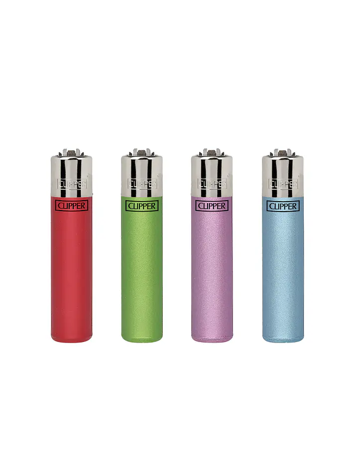 Encendedor Clipper Recargable Crystal 12 – Diseño Surtido (Unidad) 1