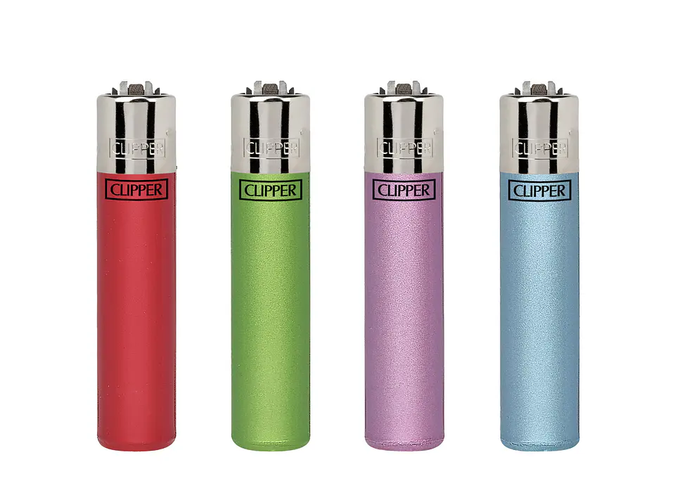 Encendedor Clipper Recargable Crystal 12 – Diseño Surtido (Unidad) 1