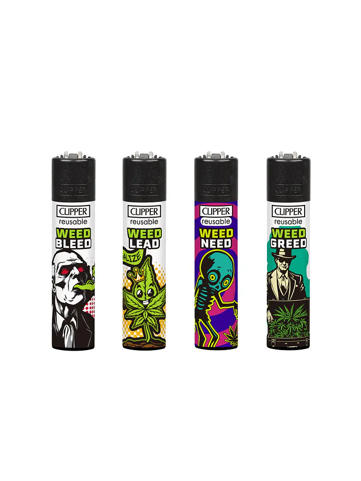 Encendedor Clipper Recargable Weed Rhyme – Diseño Surtido (Unidad) 1