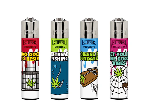 Encendedor Clipper Recargable Green Bait – Diseño Surtido (Unidad)