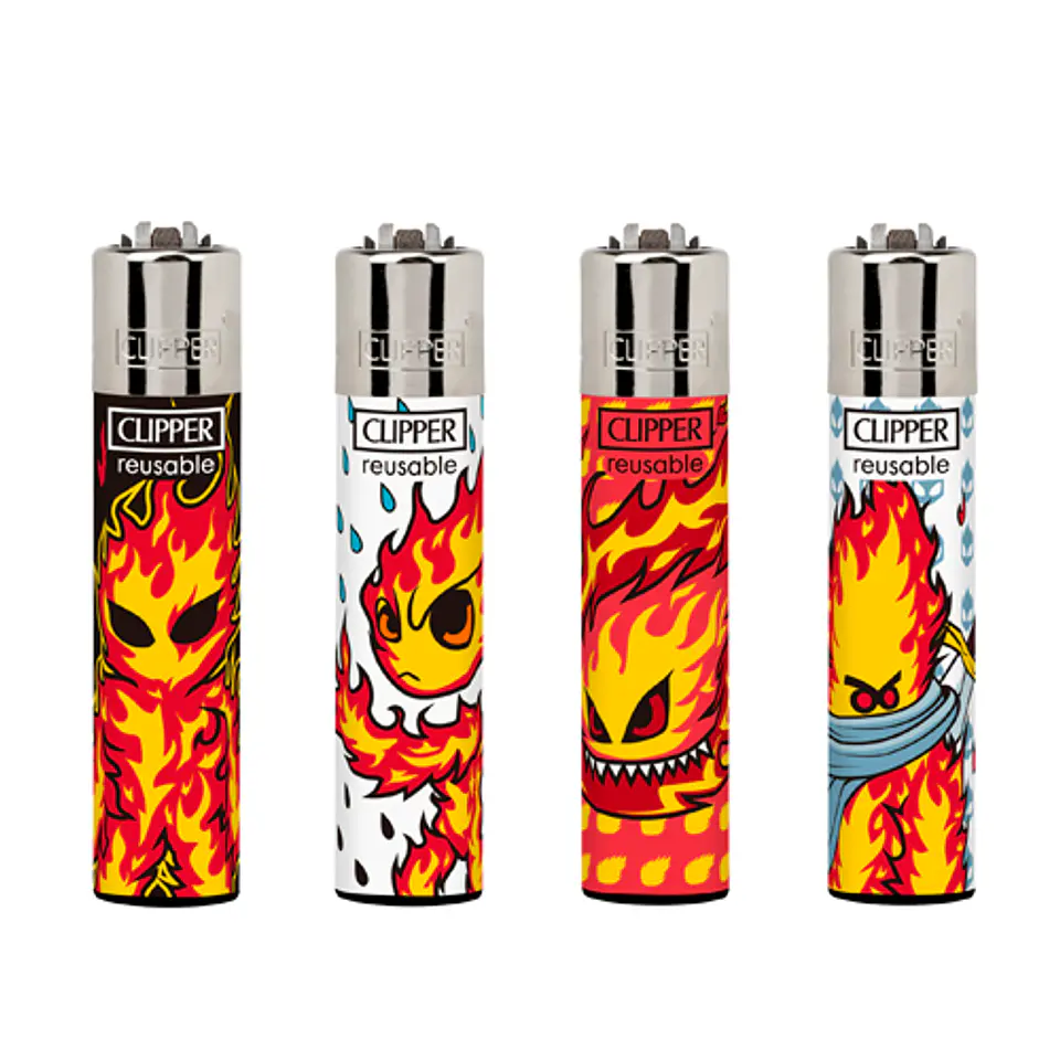 Encendedor Clipper Recargable Burningman – Diseño Surtido (Unidad) 1