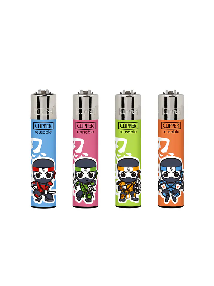 Encendedor Clipper Recargable Shinobis – Diseño Surtido (Unidad) 1