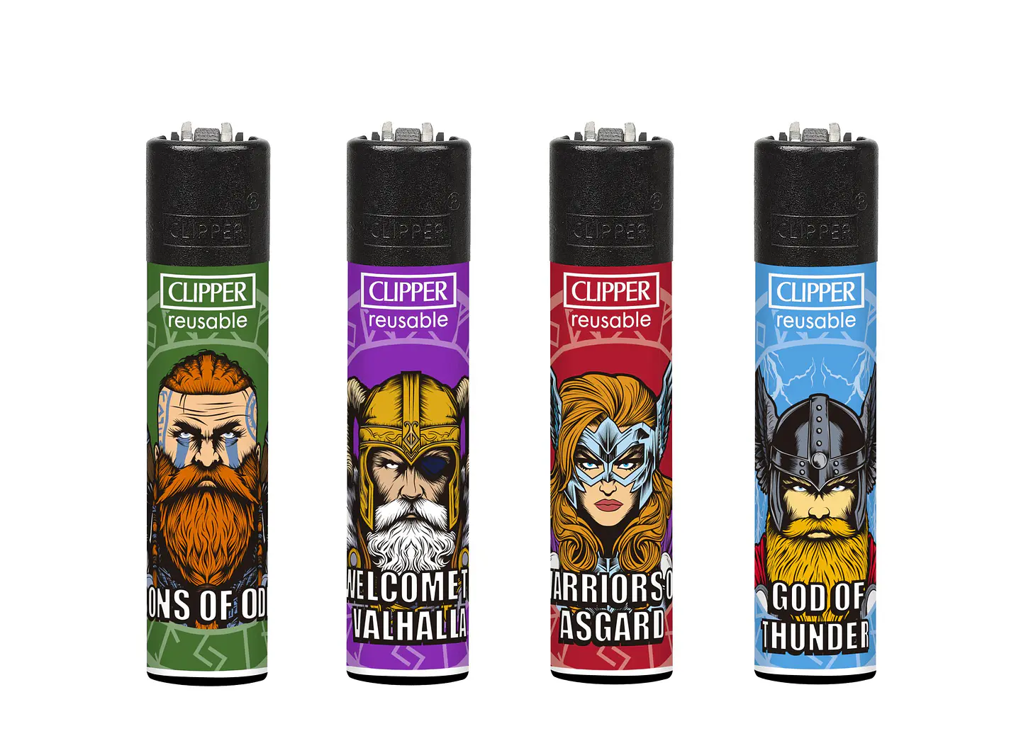 Encendedor Clipper Recargable Kings of Valhala – Diseño Surtido (Unidad) 1