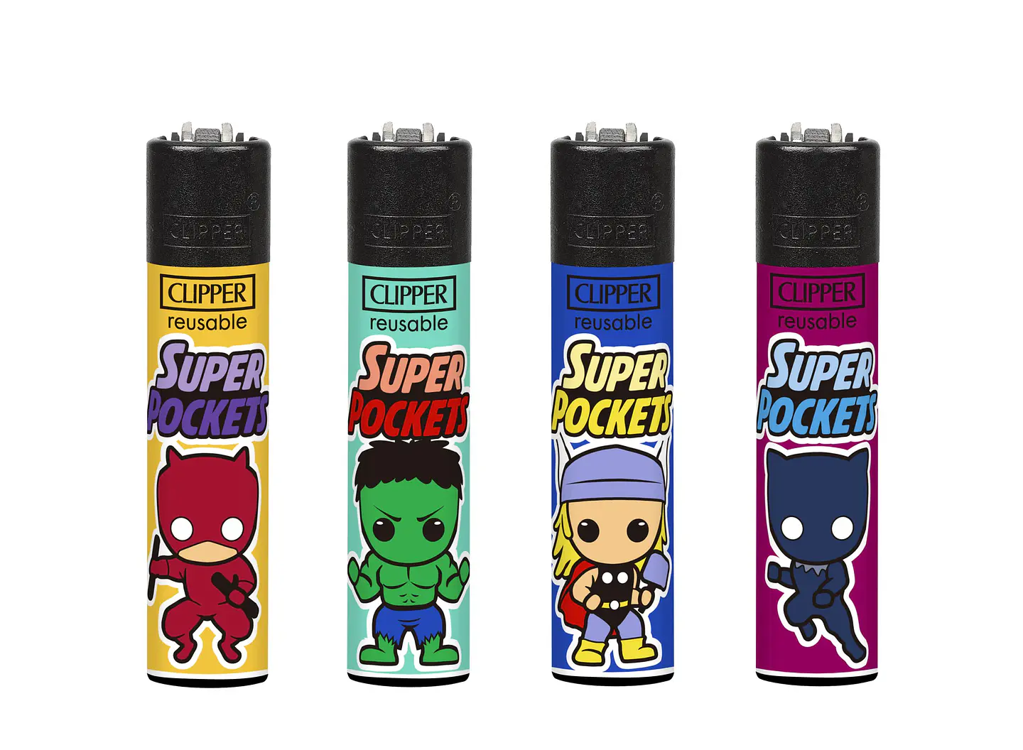 Encendedor Clipper Recargable Super Pockets 2 – Diseño Surtido (Unidad) 1