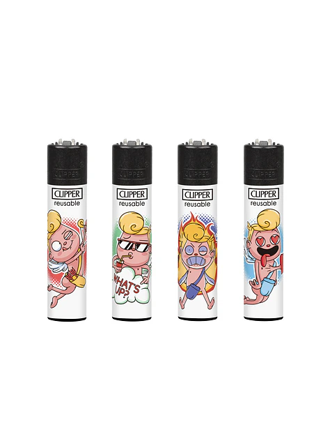 Encendedor Clipper Recargable Funny Cupid – Diseño Surtido (Unidad) 1