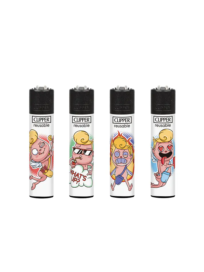 Encendedor Clipper Recargable Funny Cupid – Diseño Surtido (Unidad) 1