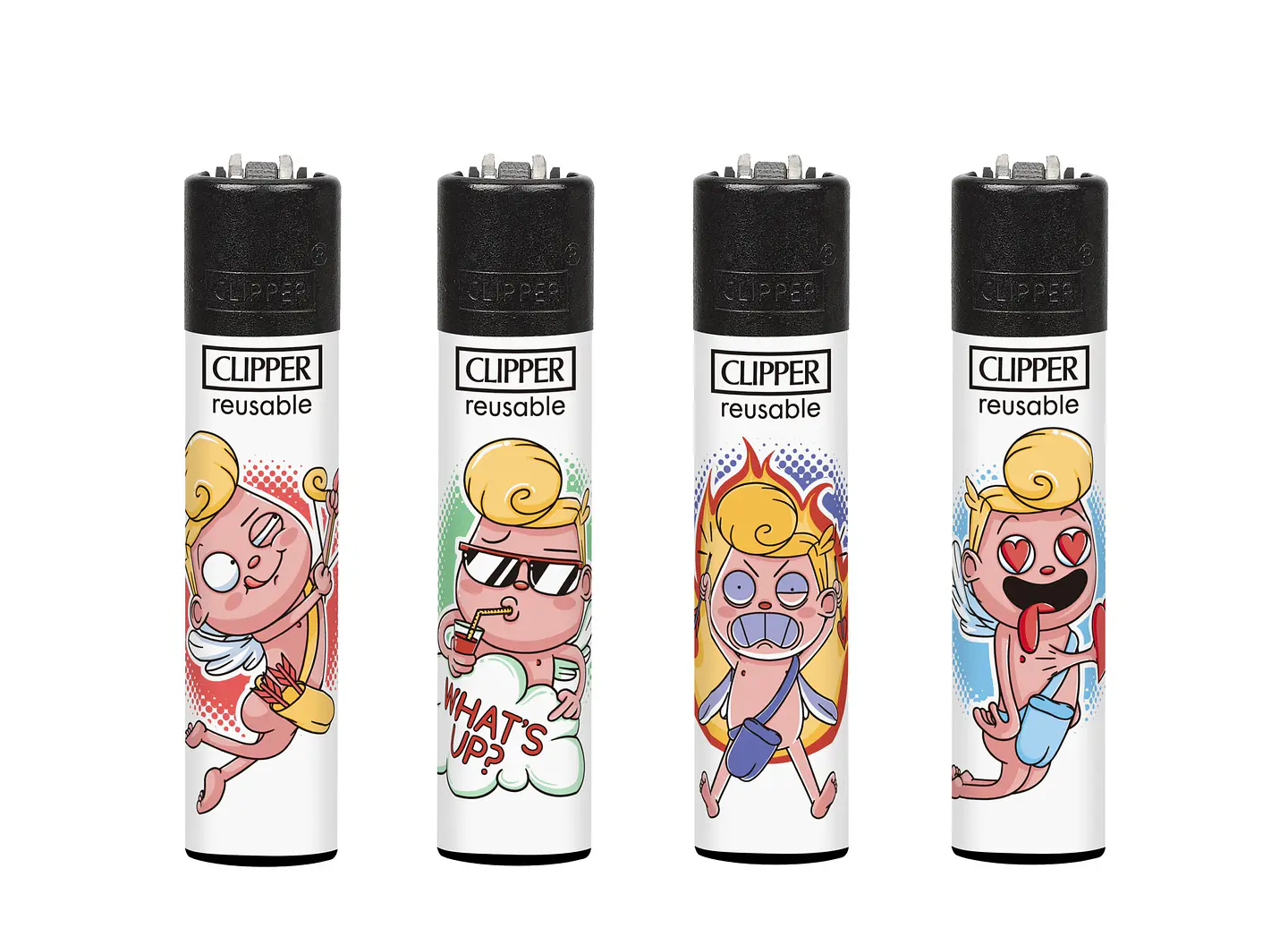 Encendedor Clipper Recargable Funny Cupid – Diseño Surtido (Unidad) 1