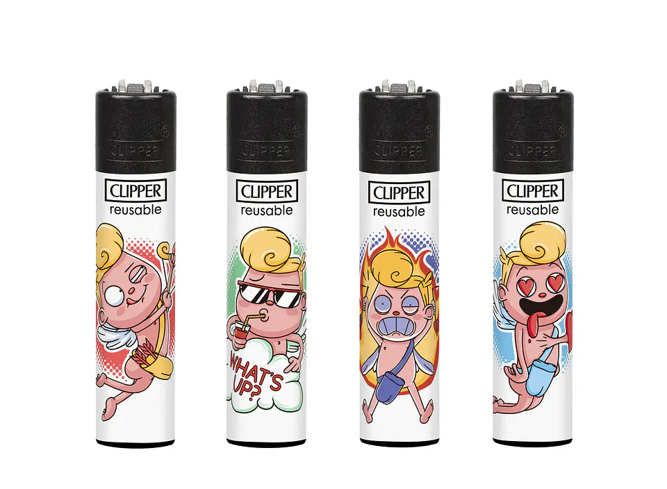 Encendedor Clipper Recargable Funny Cupid – Diseño Surtido (Unidad) 1