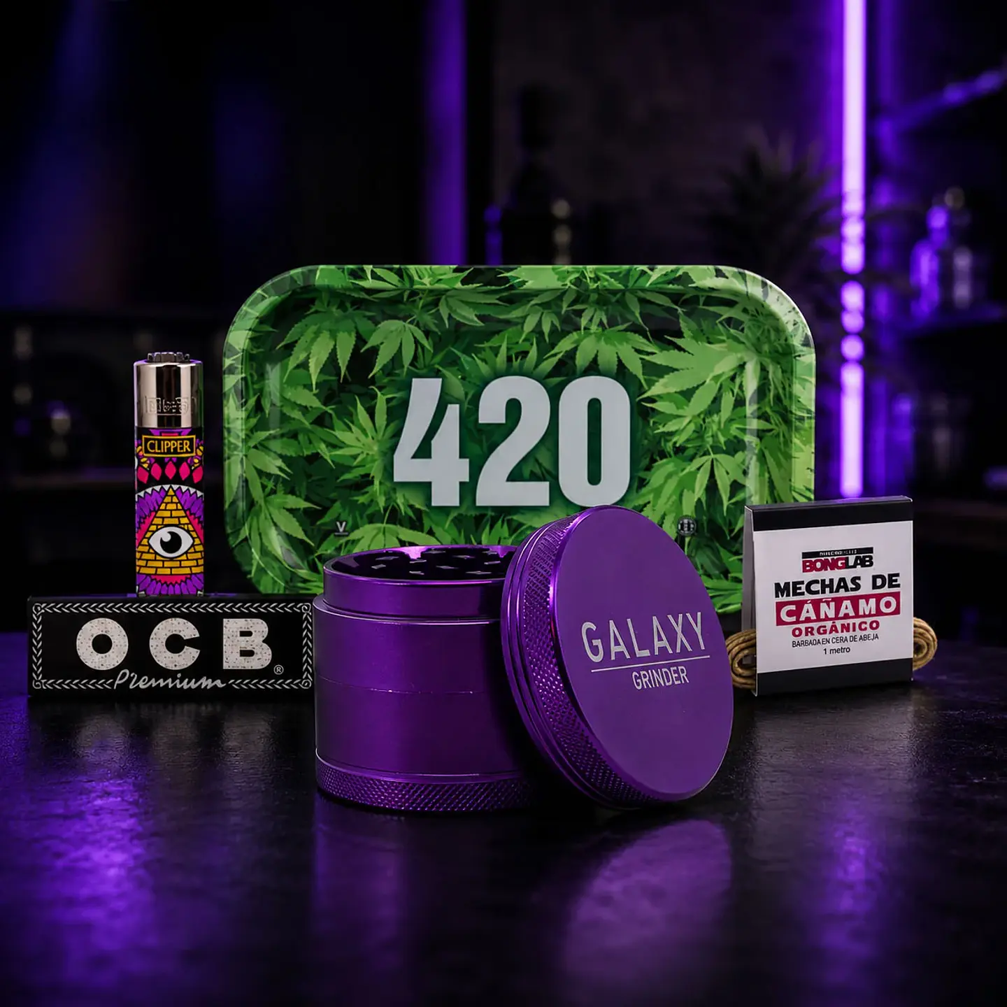 Pack Moledor Galaxy 63 mm de Aluminio 8