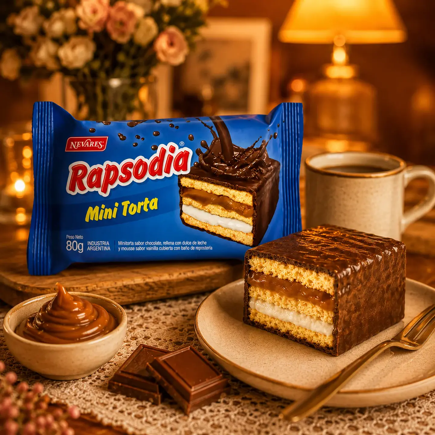ALFAJOR MINI TORTA RAPSODIA 80G 2