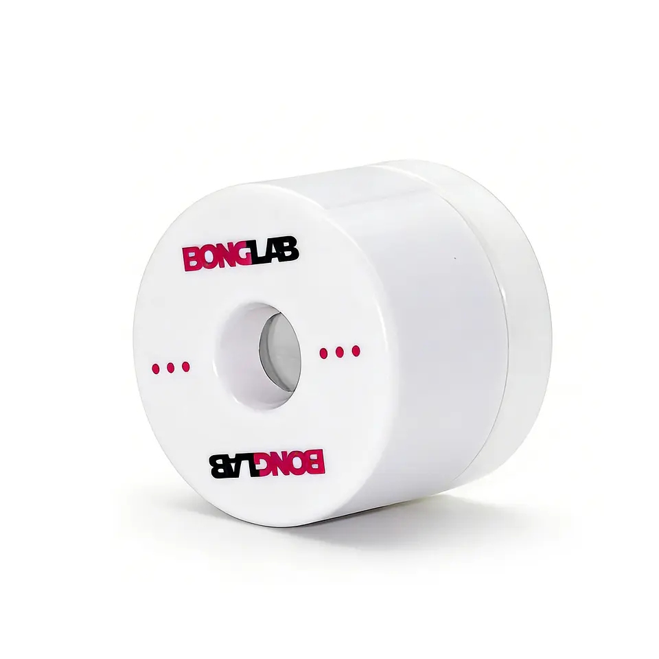 Contenedor al Vacío para Extractos BongLab 4 ml – Vidrio Blanco Redondo 4