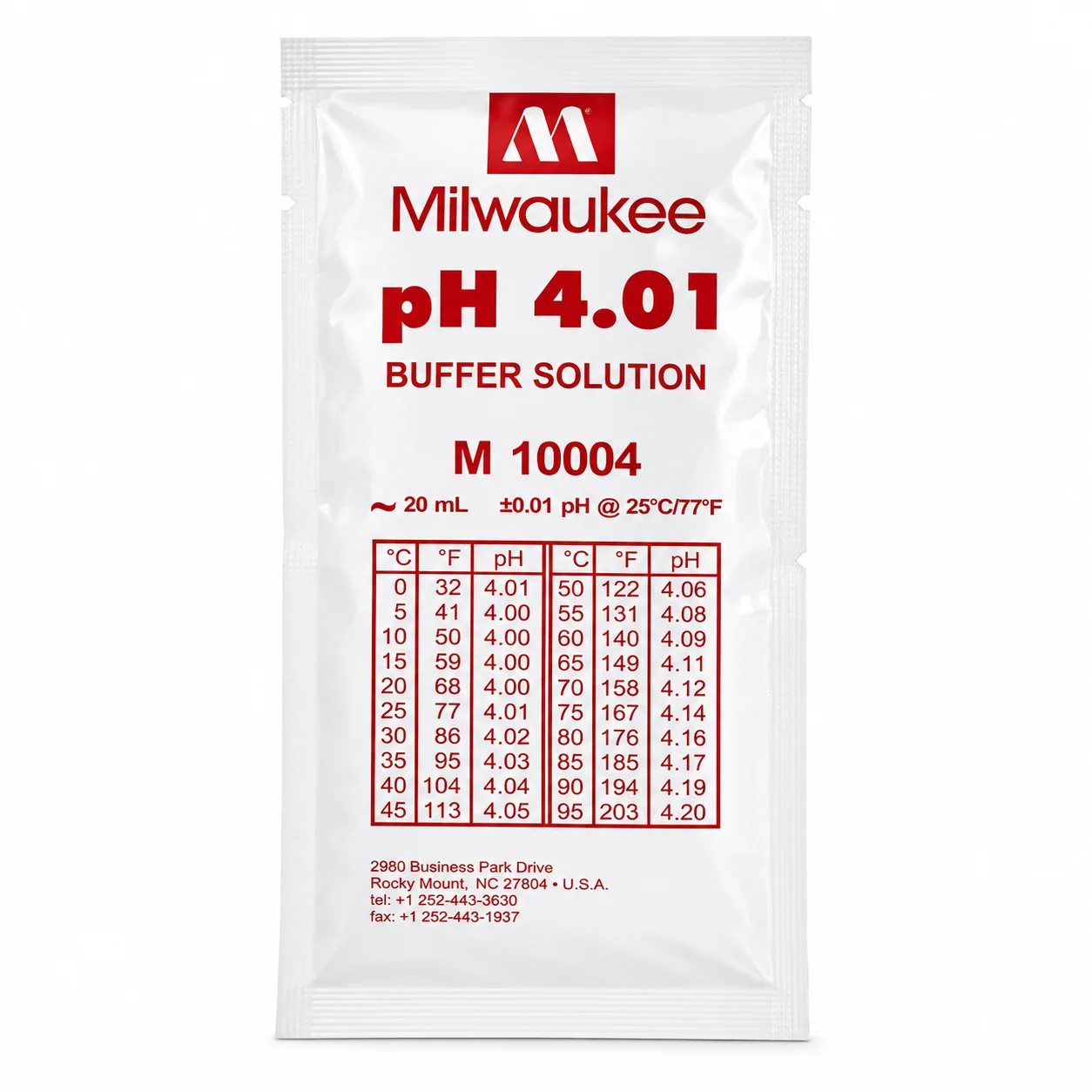 Liquido Calibrador Ph 4.01 20Ml-Milwaukee 2