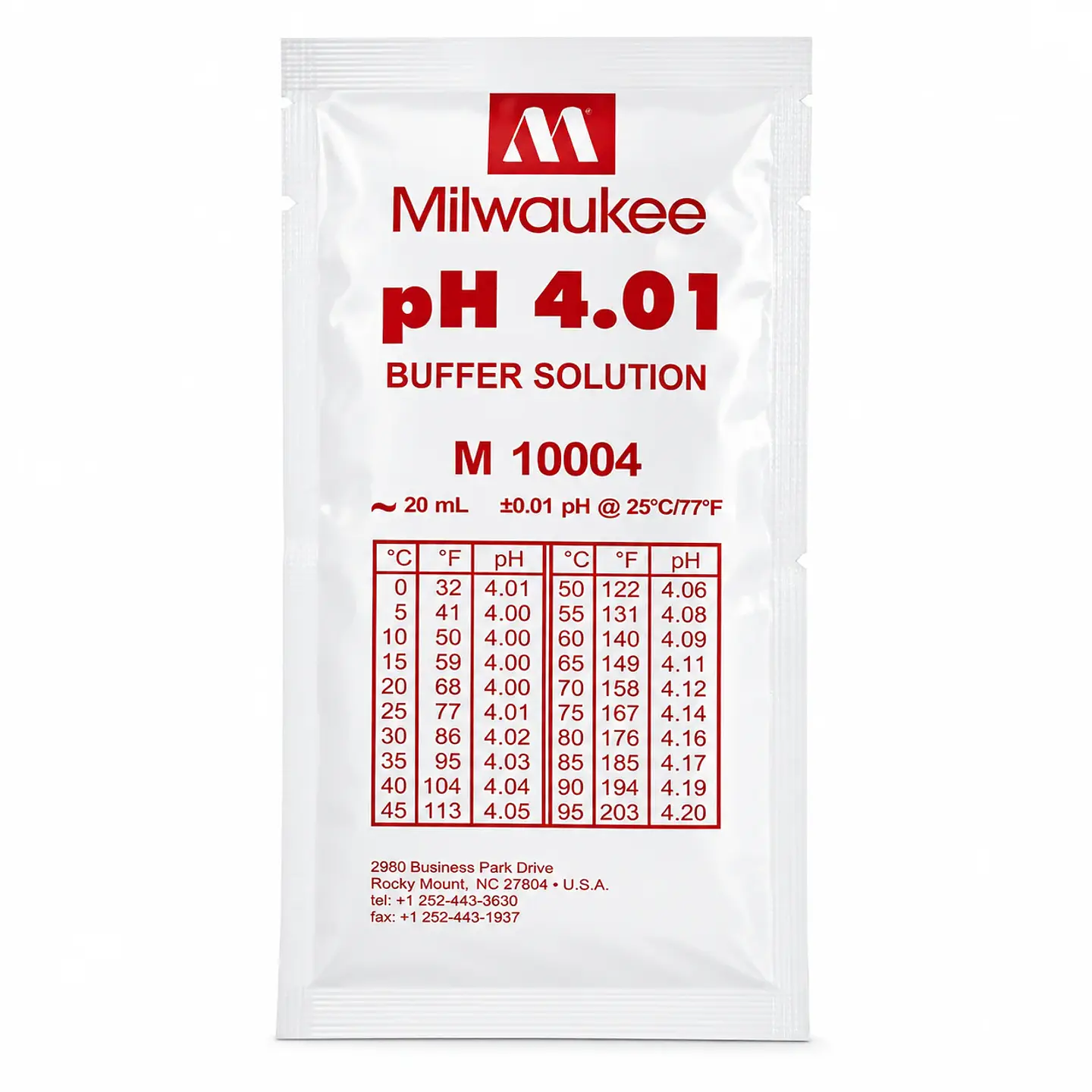 Liquido Calibrador Ph 4.01 20Ml-Milwaukee 2