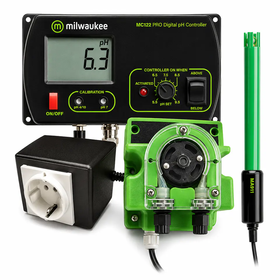 Kit Controlador Automatico Ph Y Bomba Dosificadora-Milwaukee 1