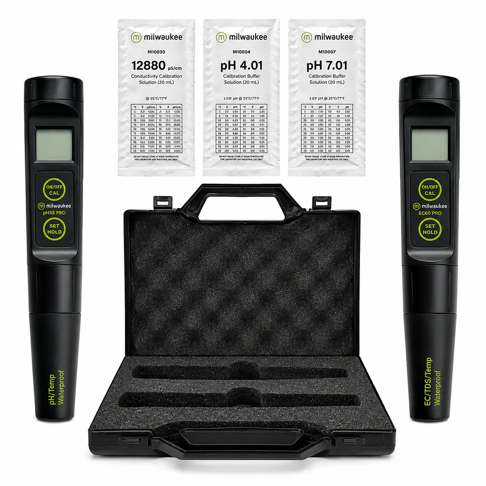 Kit Medidores Ph/Temp Y Ec/Tds/Temp-Milwaukee 2