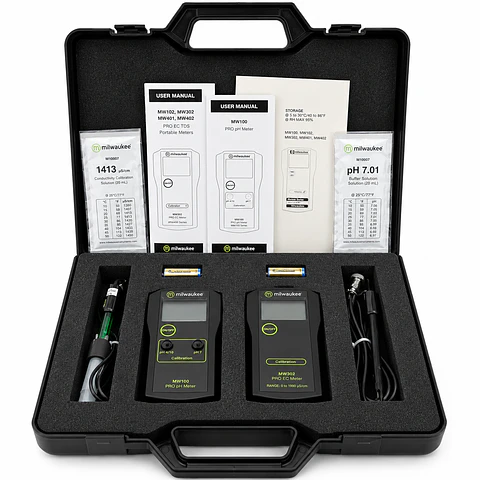 Kit Medidores Pro Con Sonda Ph Y Ec-Milwaukee