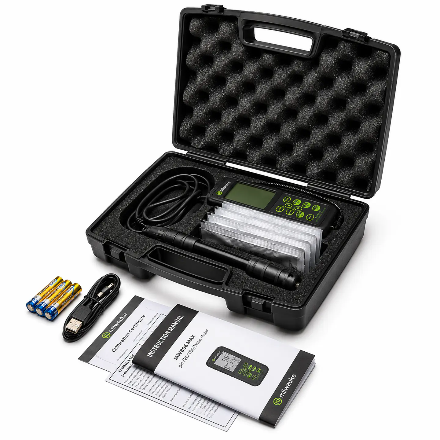 Medidor Pro Con Sonda Ph/Ec/Tds/Temp-Milwaukee 3