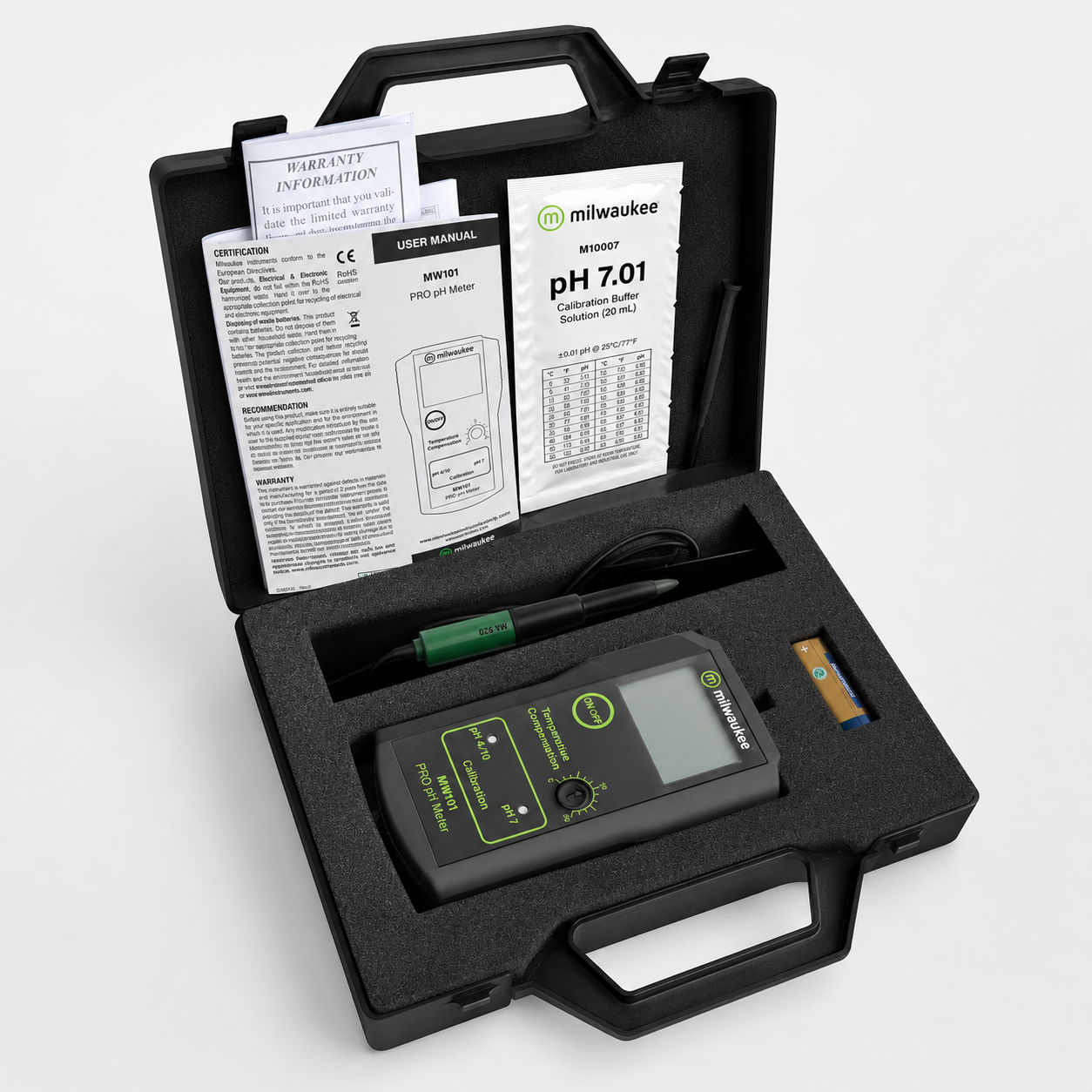 Medidor Pro Con Sonda Ph De Suelo-Milwaukee 3