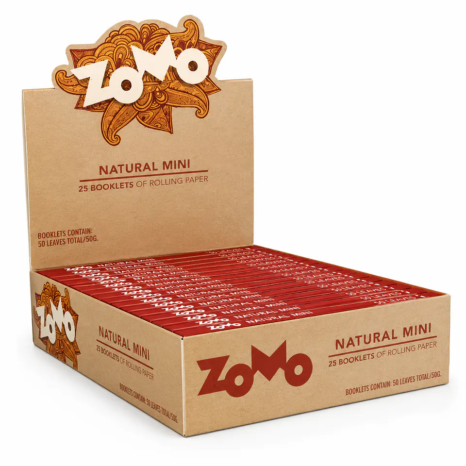 PAPELILLO NATURAL MINI 25 UNIDADES -ZOMO  1
