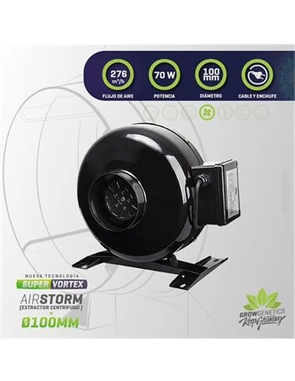 EXTRACTOR EN LINEA 100MM -GROW GENETICS 1
