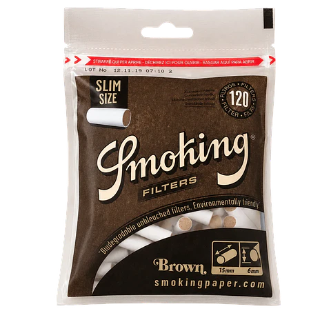 SMOKING FILTRO SLIM BROWN 120 UNI
