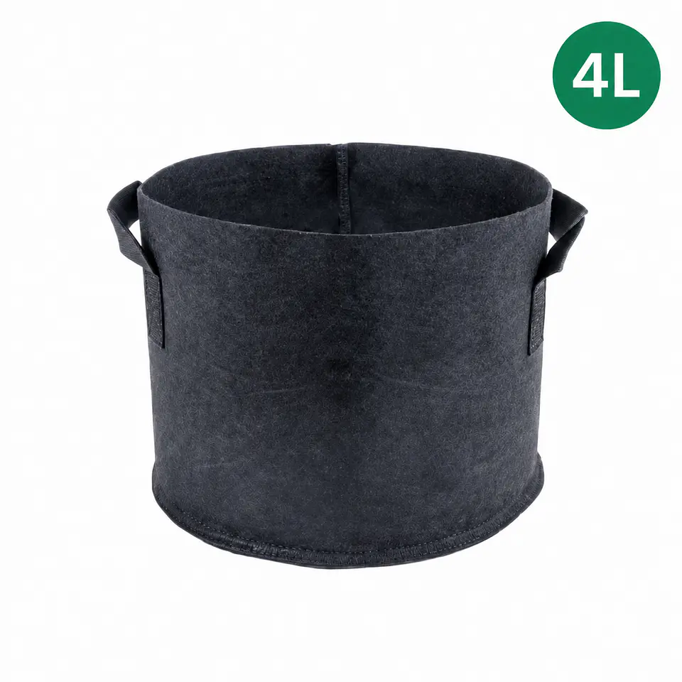 Maceta Textil Negra Kasvi – Tela Transpirable (4 a 95 L) 2