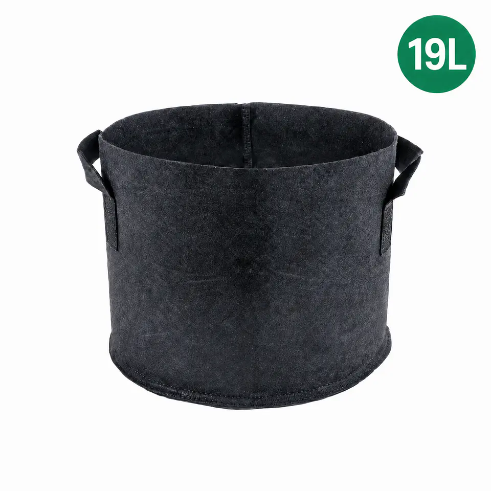 Maceta Textil Negra Kasvi – Tela Transpirable (4 a 95 L) 5