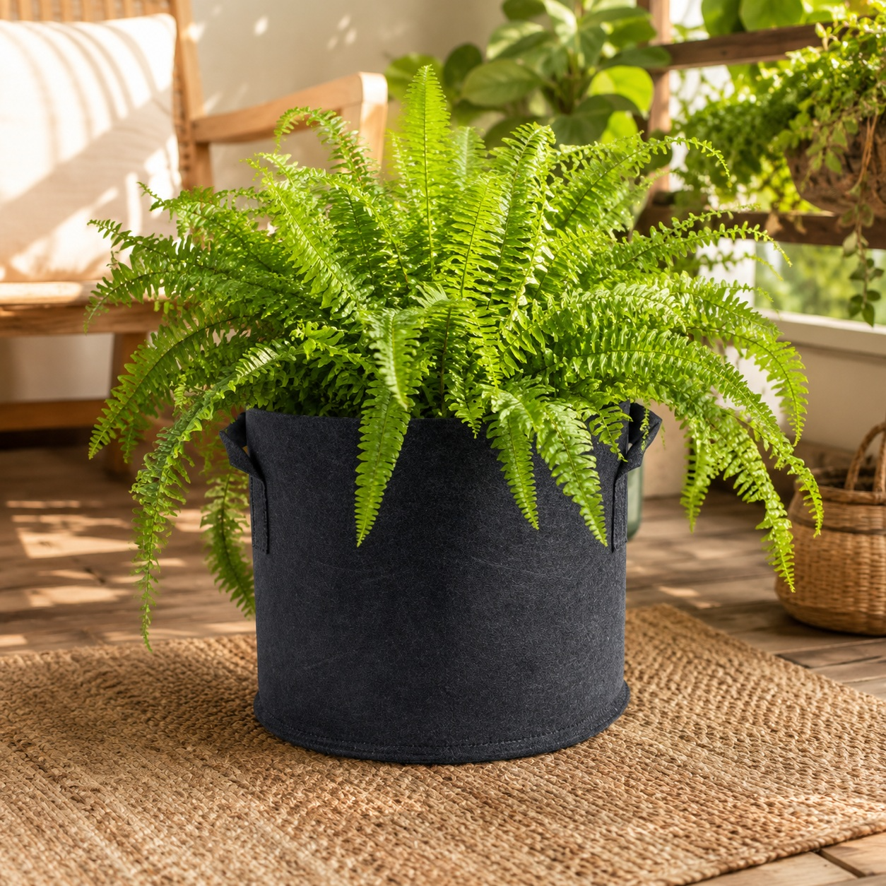 Maceta Textil Negra Kasvi – Tela Transpirable (4 a 95 L) 14