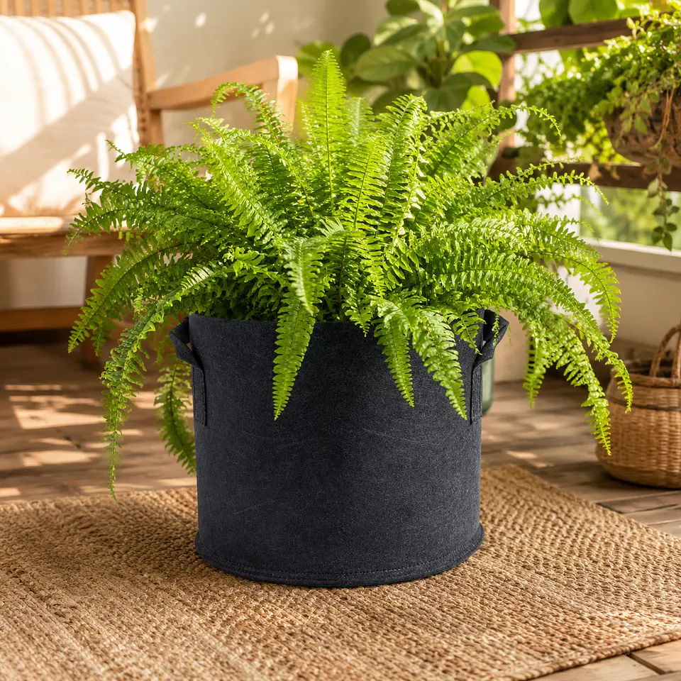 Maceta Textil Negra Kasvi – Tela Transpirable (4 a 95 L) 14