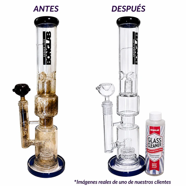 Glass Cleaner Limpiador (30ml, 250ml, 500ml y 1lt) - Bonglab